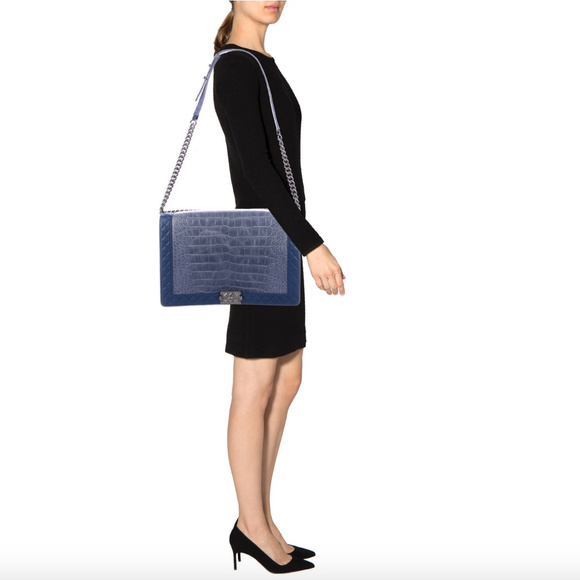 Aut Chanel XLarge Alligator Boy Bag - Picture 2 of 13